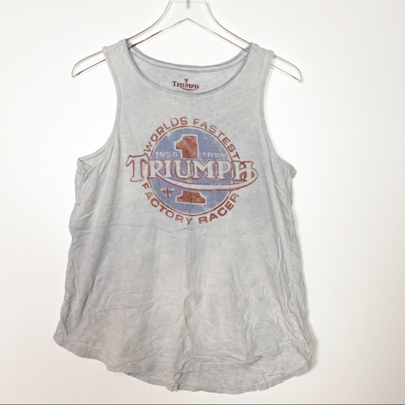Lucky Brand Tops - Lucky Brand Triumph TR5 Tank Top Large